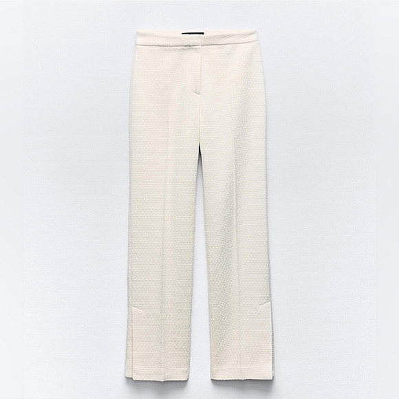 Zara Set 2pc  tweed textured  vest and pants - Picture 14 of 14